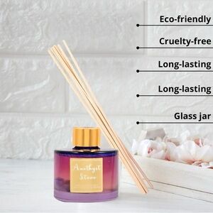 Lavender Healing Stone Reed Diffuser Set.  NWOT